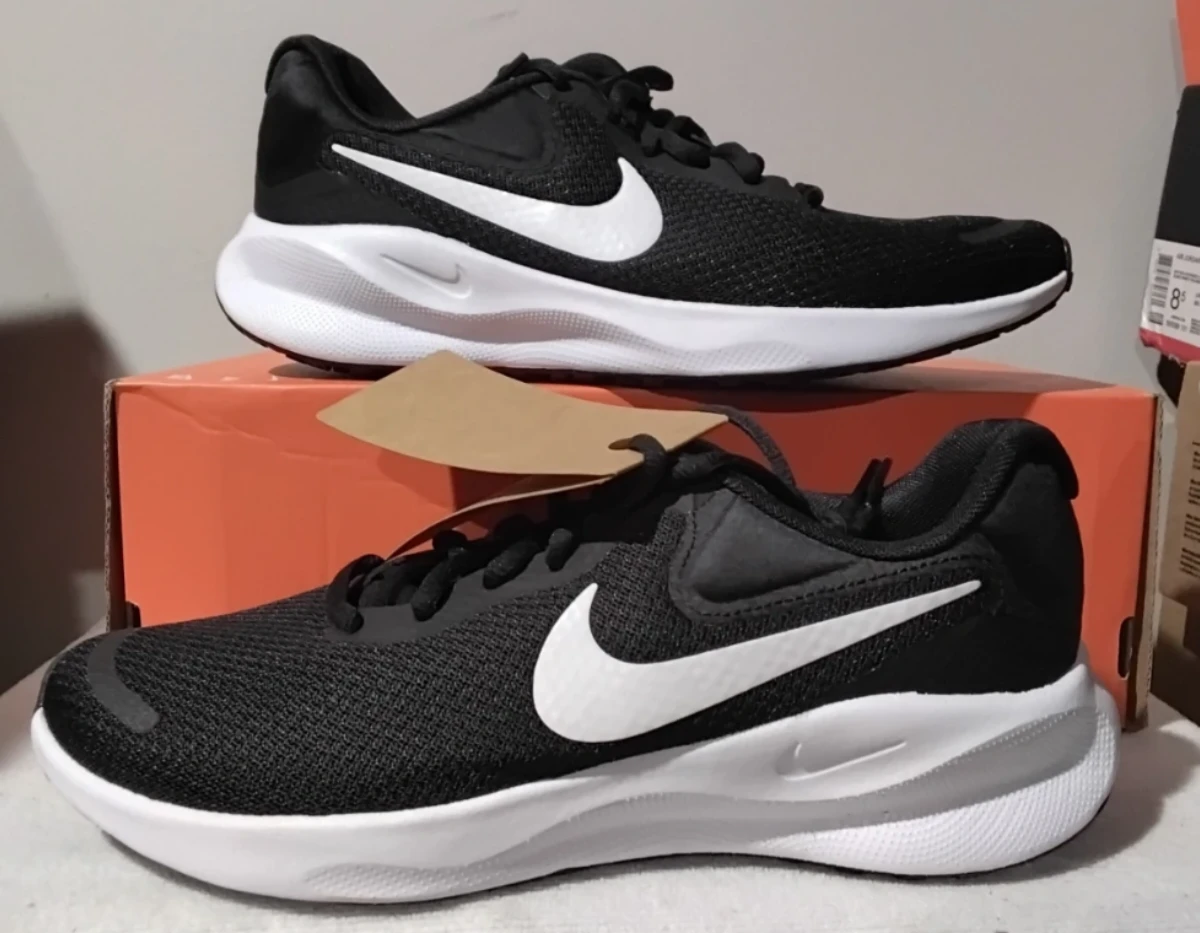 Nike Revolution 6 Men's Running Shoes Black/White - photo 2