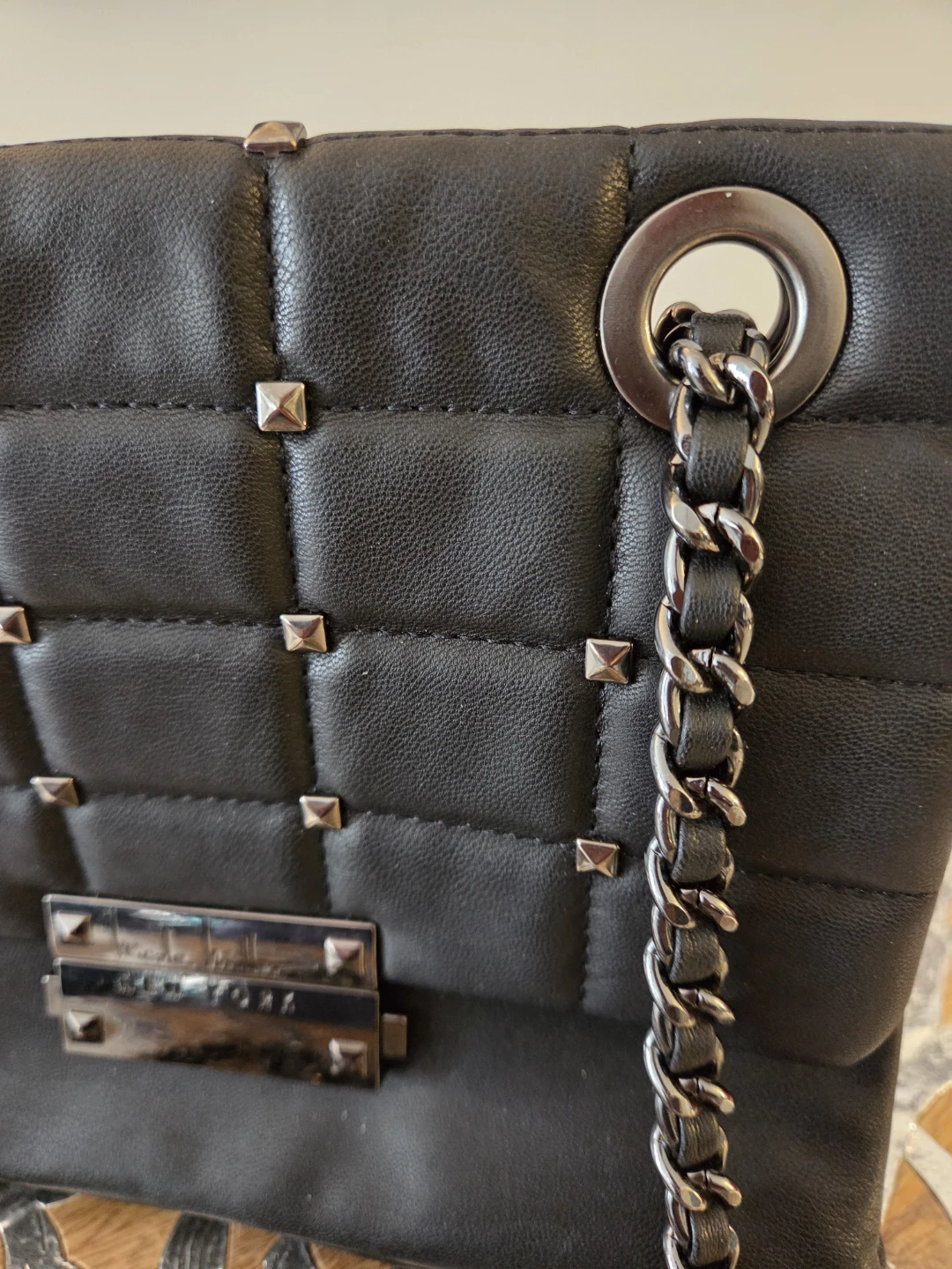 Nicole Miller Quilted Studded Crossbody Bag - photo 3