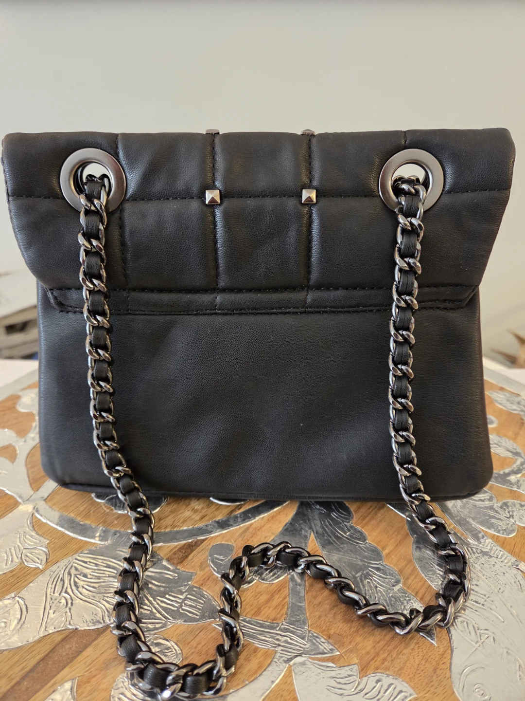 Nicole Miller Quilted Studded Crossbody Bag - photo 4