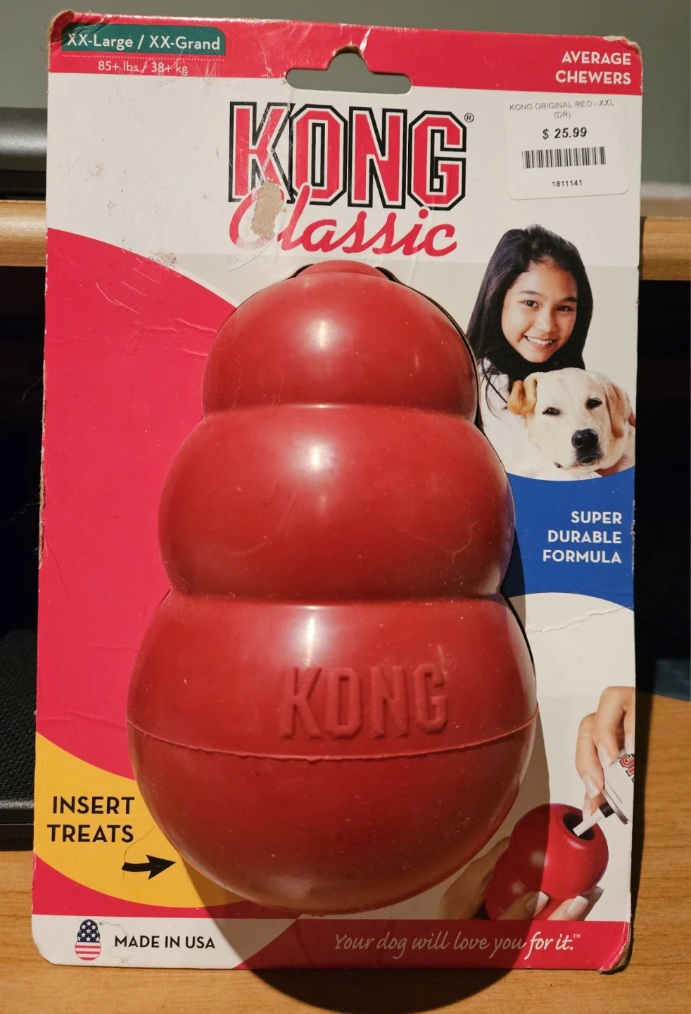 KONG Classic XX-Large Red Dog Toy