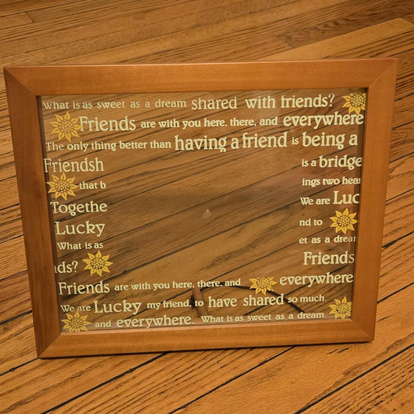 Framed Friendship Quote Picture