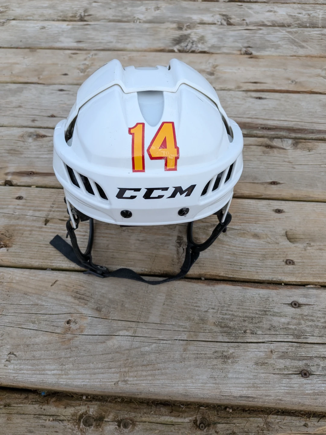 CCM White Hockey Helmet Size small