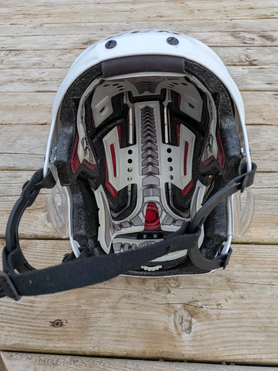 CCM White Hockey Helmet Size small - photo 3