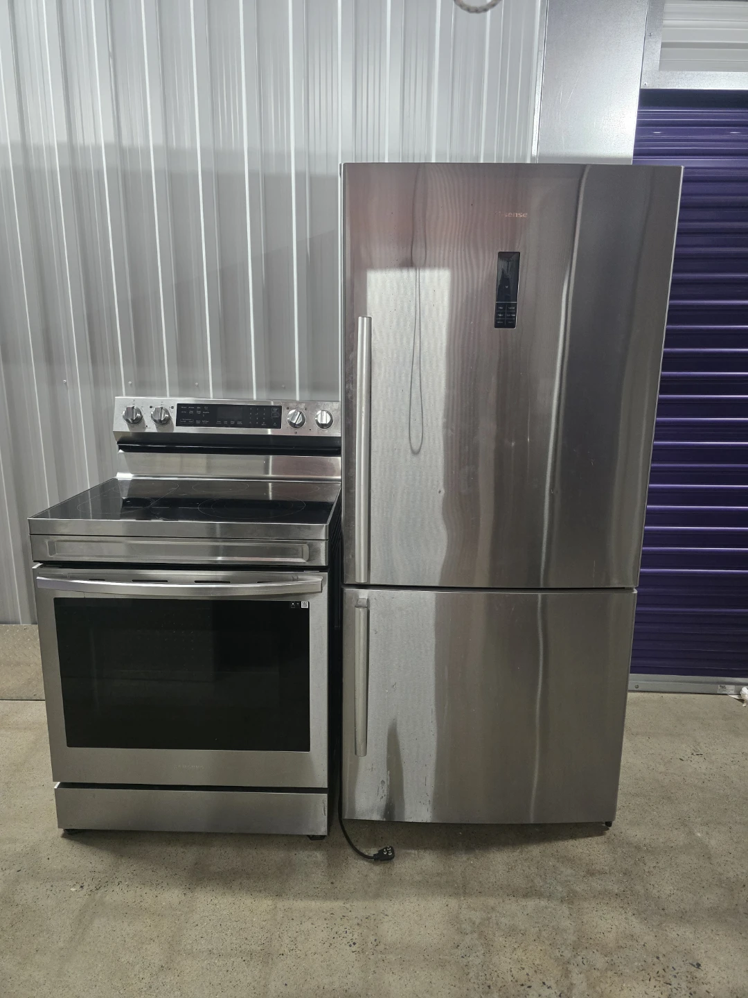 Stainless Steel Fridge & Stove
