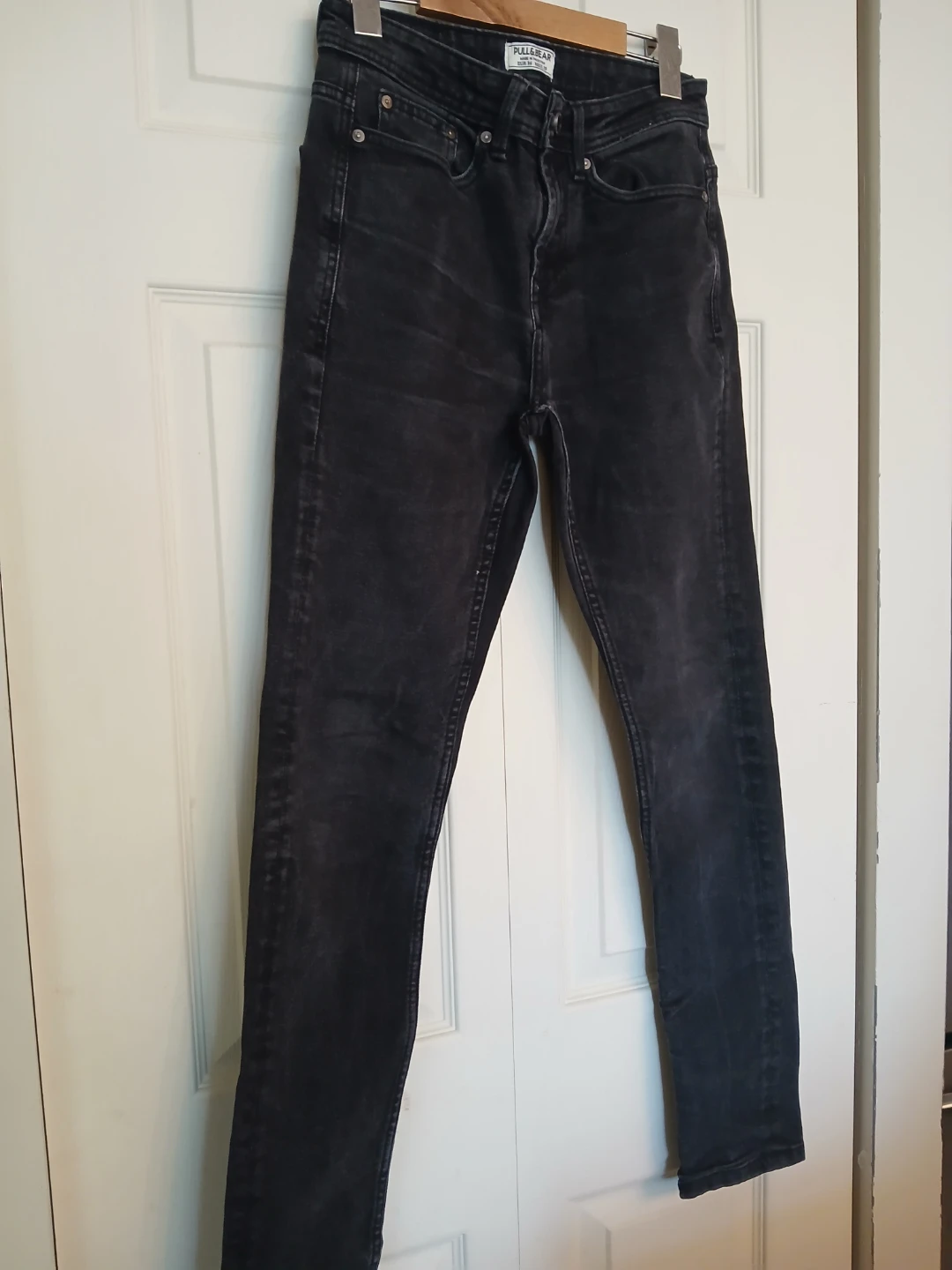 PULL & BEAR black cotton jeans, size 36 - photo 3