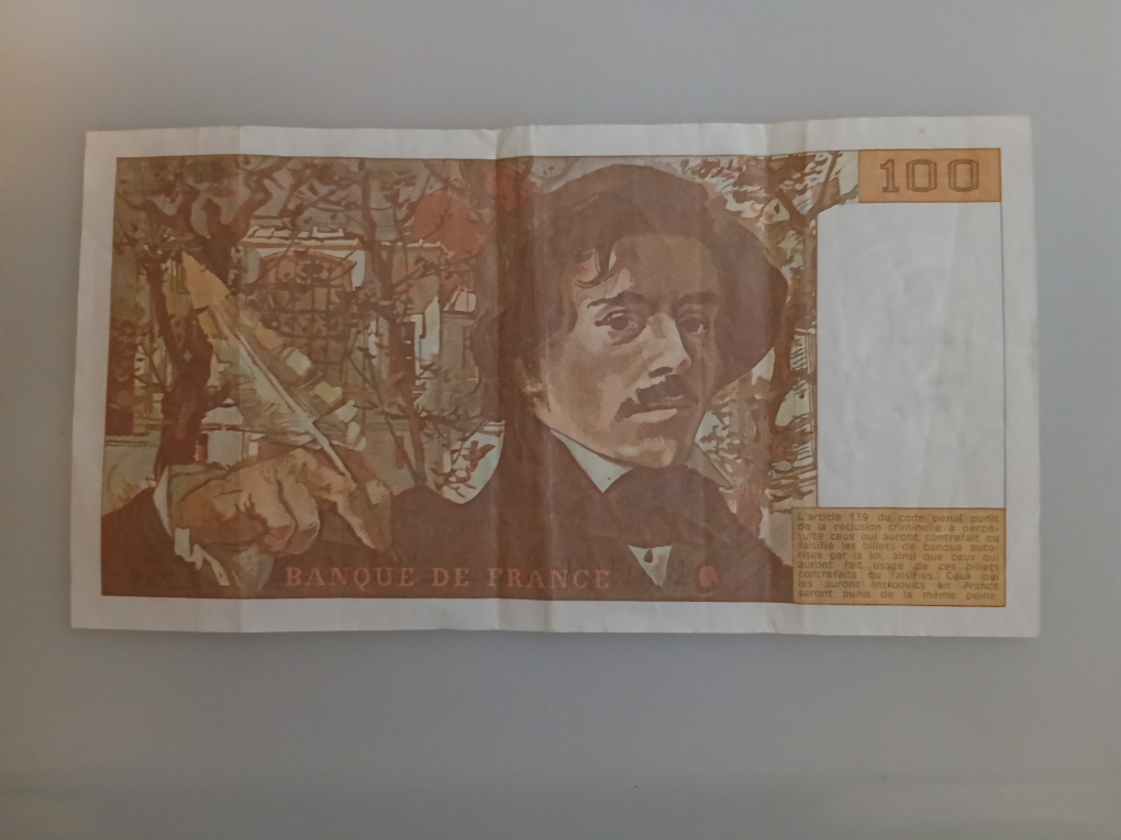 Vintage100 Francs Banknote - Banque de France 1993 - photo 2