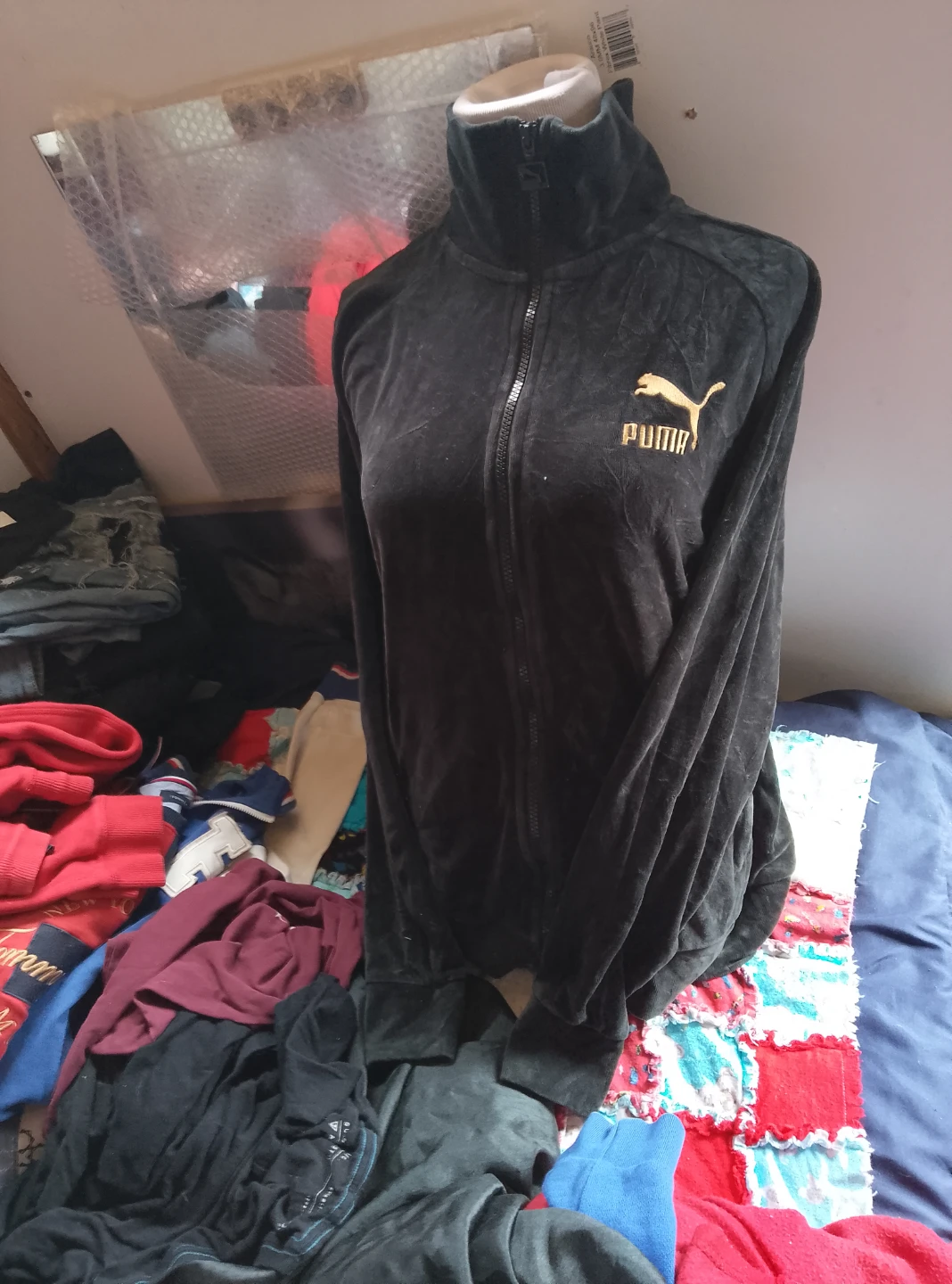 Puma Velour Track Jacket Size M - photo 3
