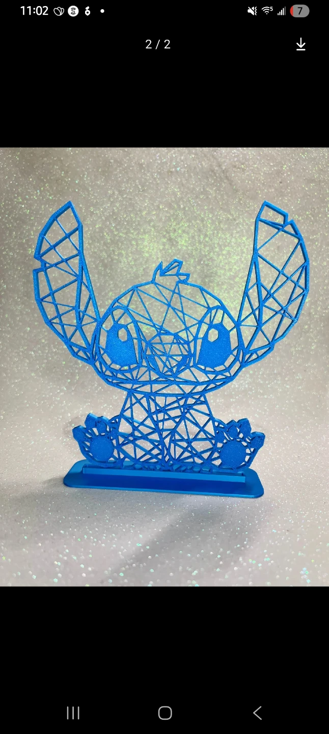 Stitch Geometric 3D Art Sculpture