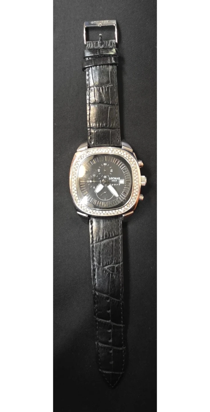 LOCMAN ITALY Sport Watch - Black Leather Band