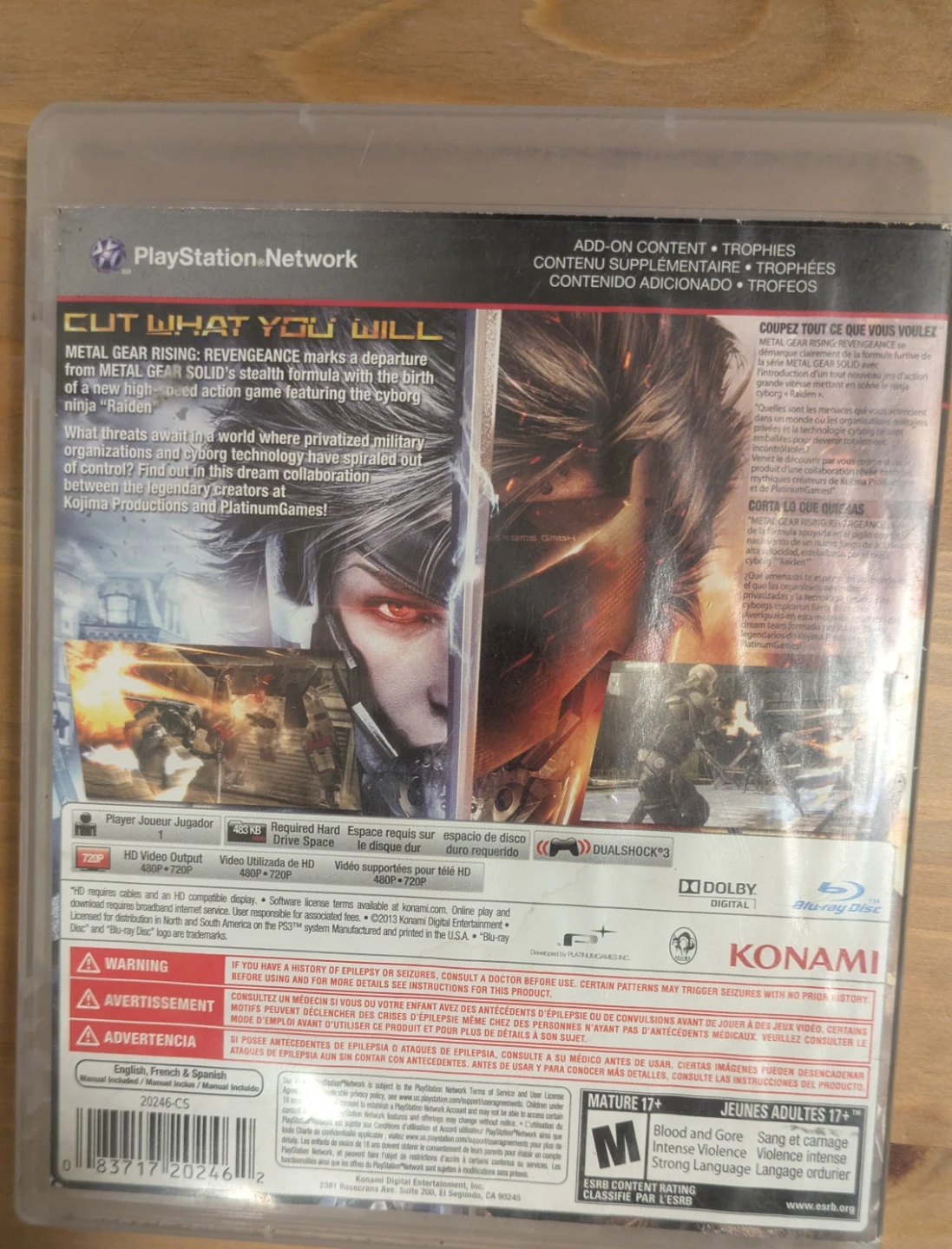 Metal Gear Rising: Revengeance PS3 Game - photo 3