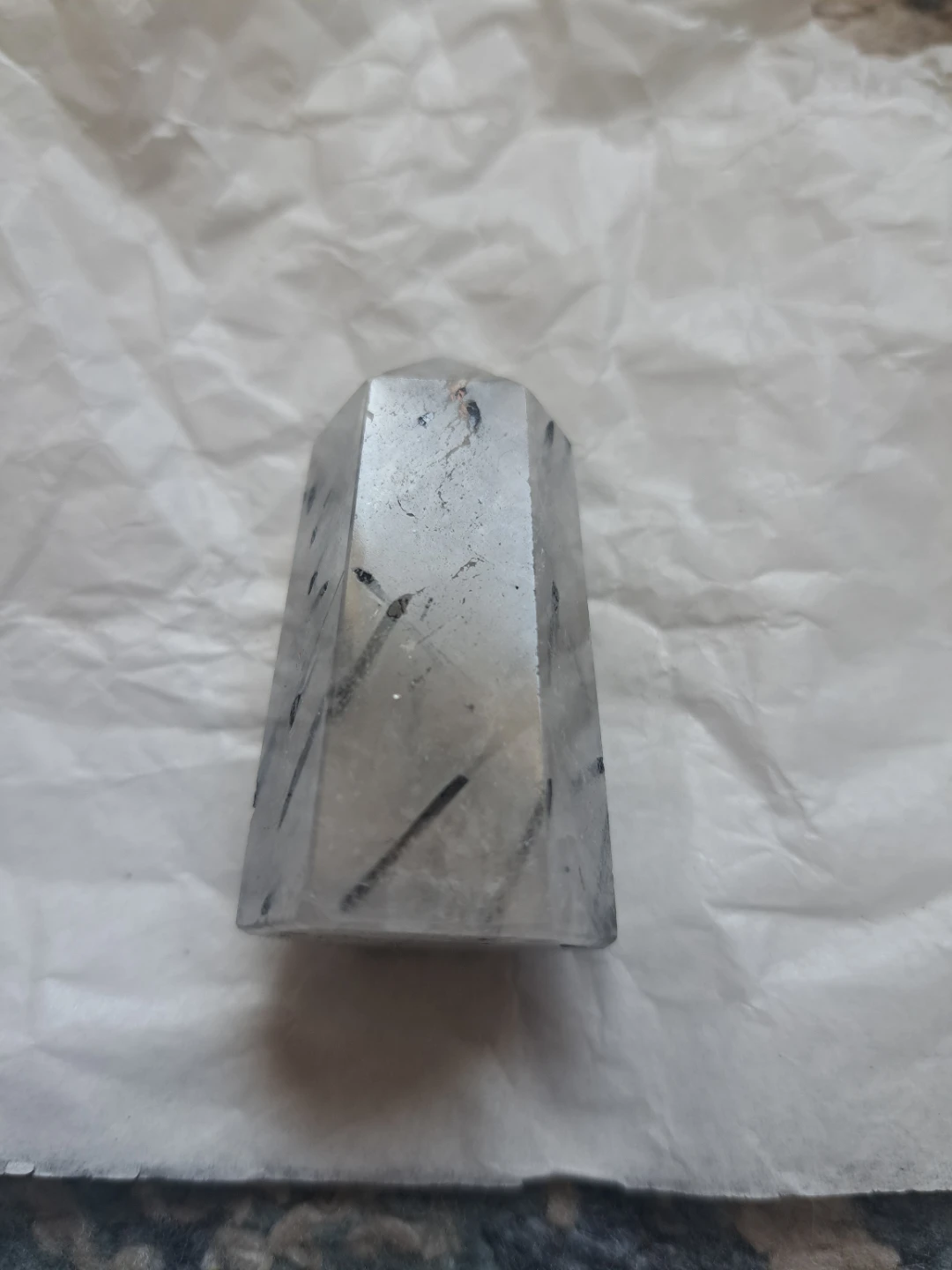 Tourmaline Quartz Crystal Point
