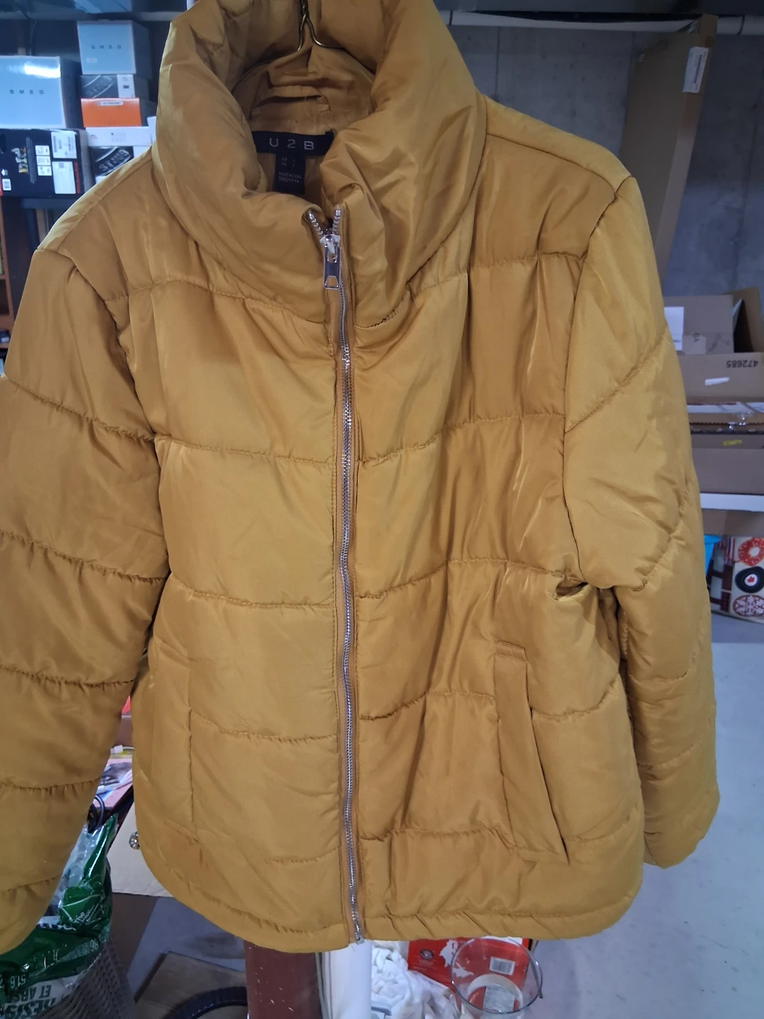 U2B Puffer Jacket - Mustard Yellow - photo 2