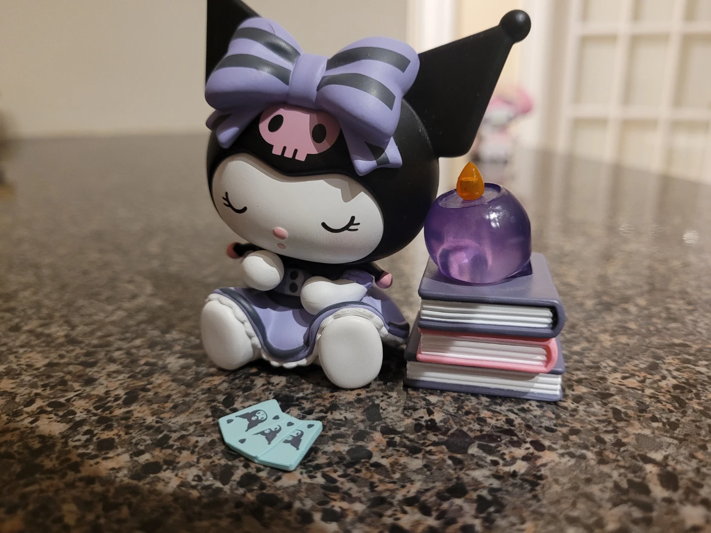 Sanrio Kuromi Figure with Books and Candle