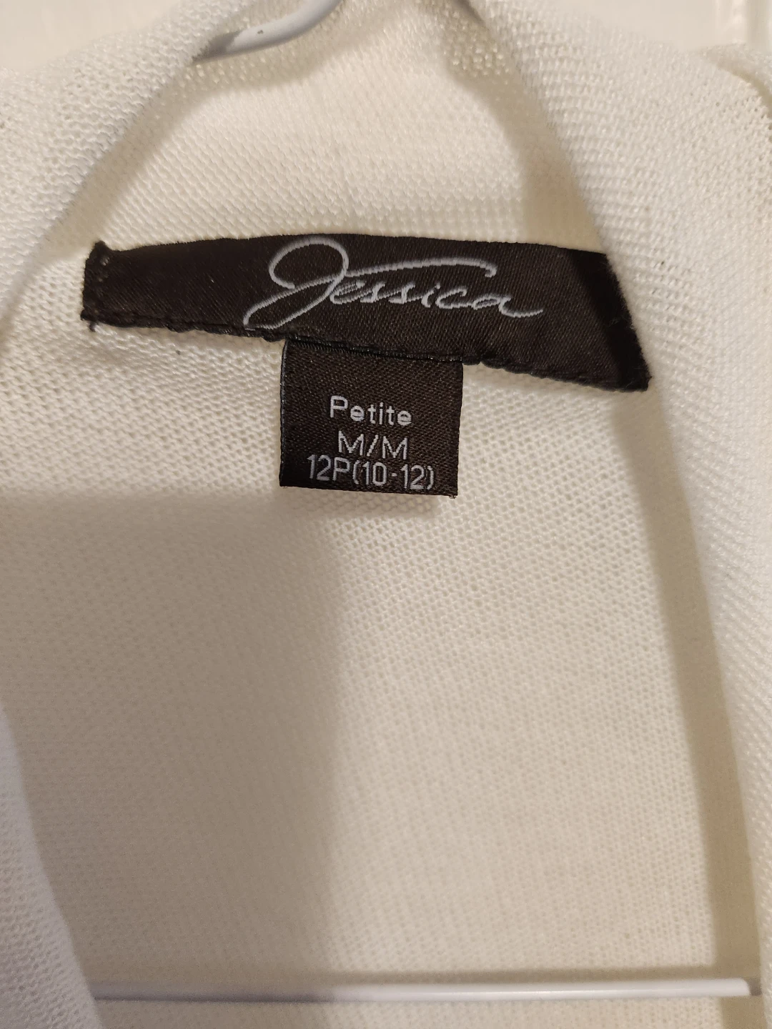 White Jessica Petite Cardigan M/M - photo 2