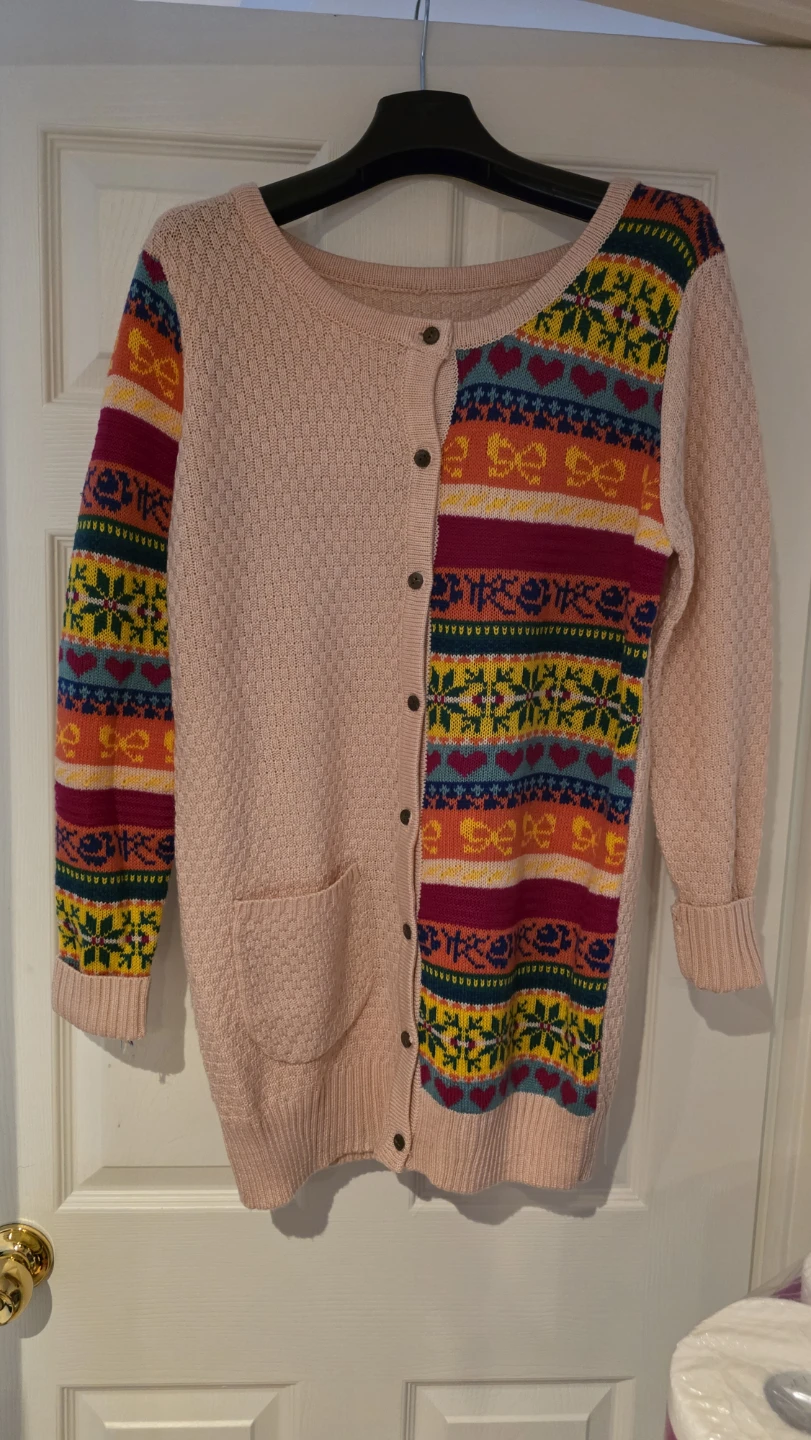 Pink Fair Isle Cardigan