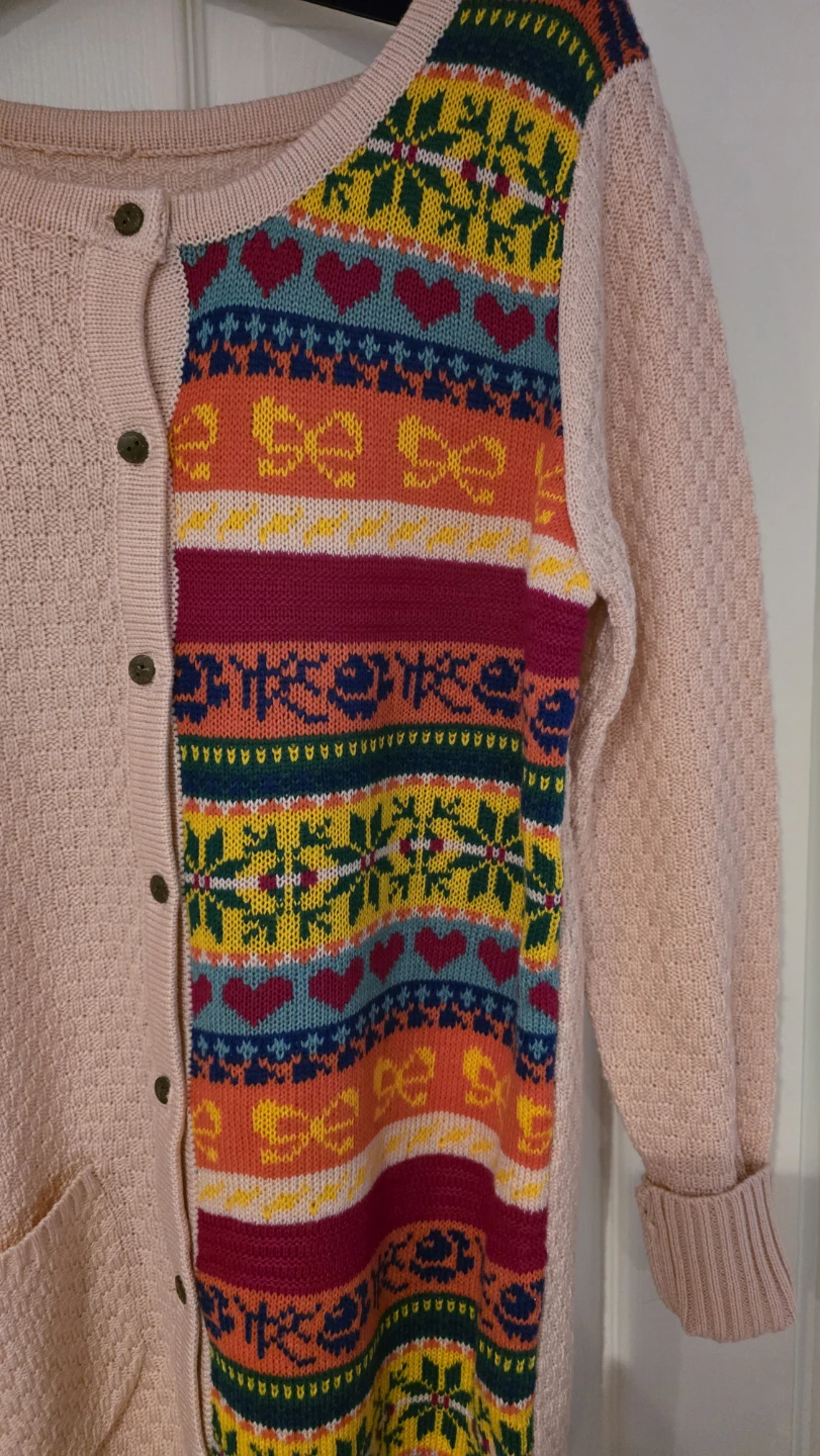 Pink Fair Isle Cardigan - photo 2
