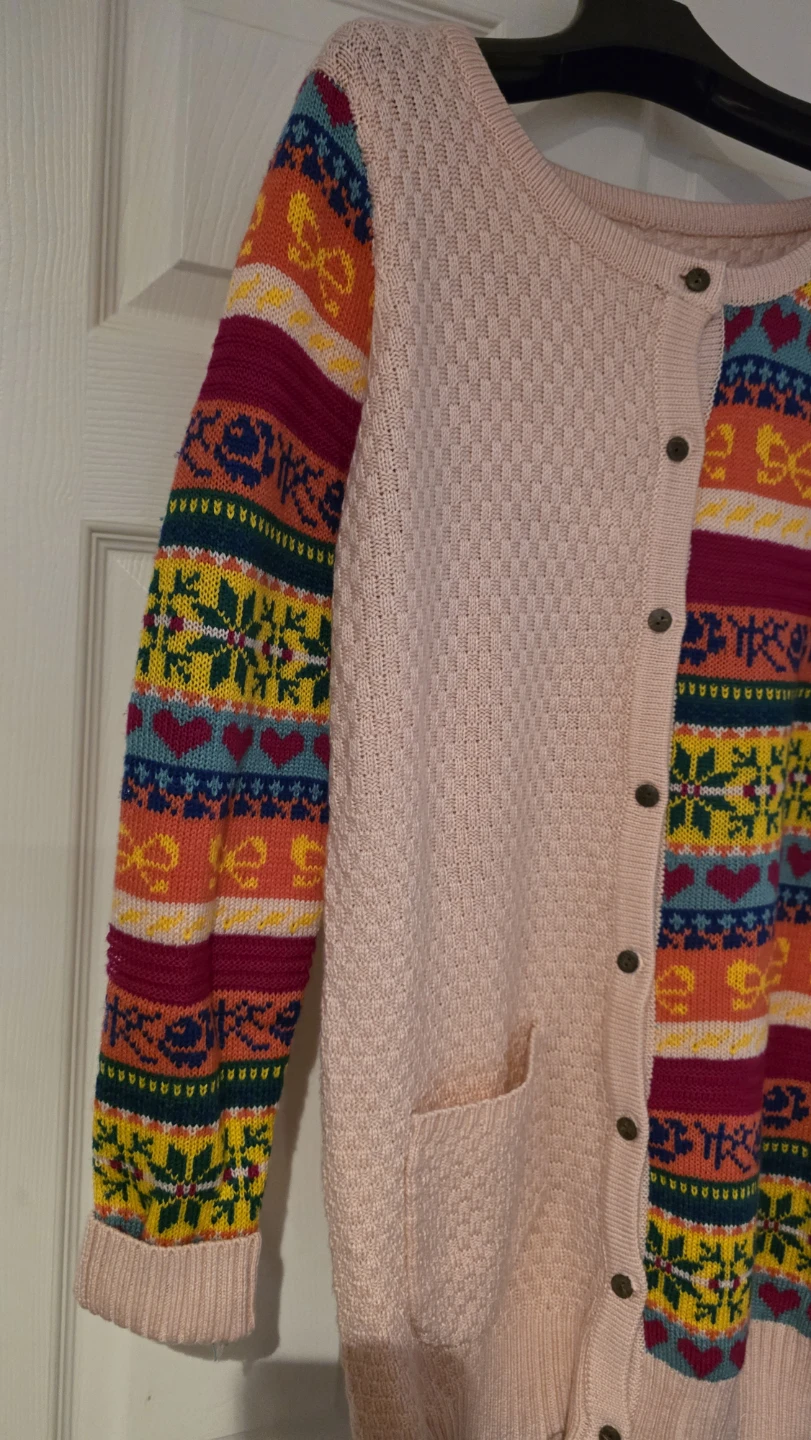 Pink Fair Isle Cardigan - photo 3