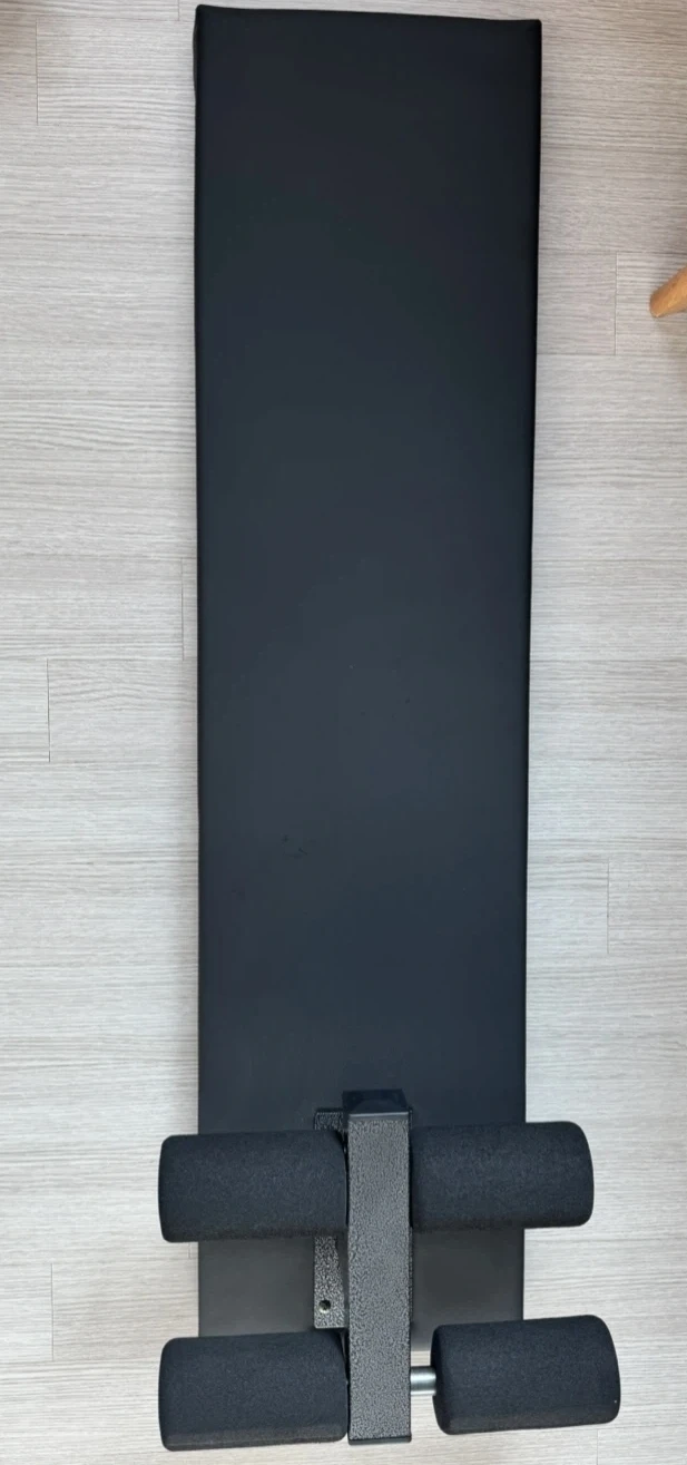 Black Sit-Up Bench with Ankle Support - photo 2