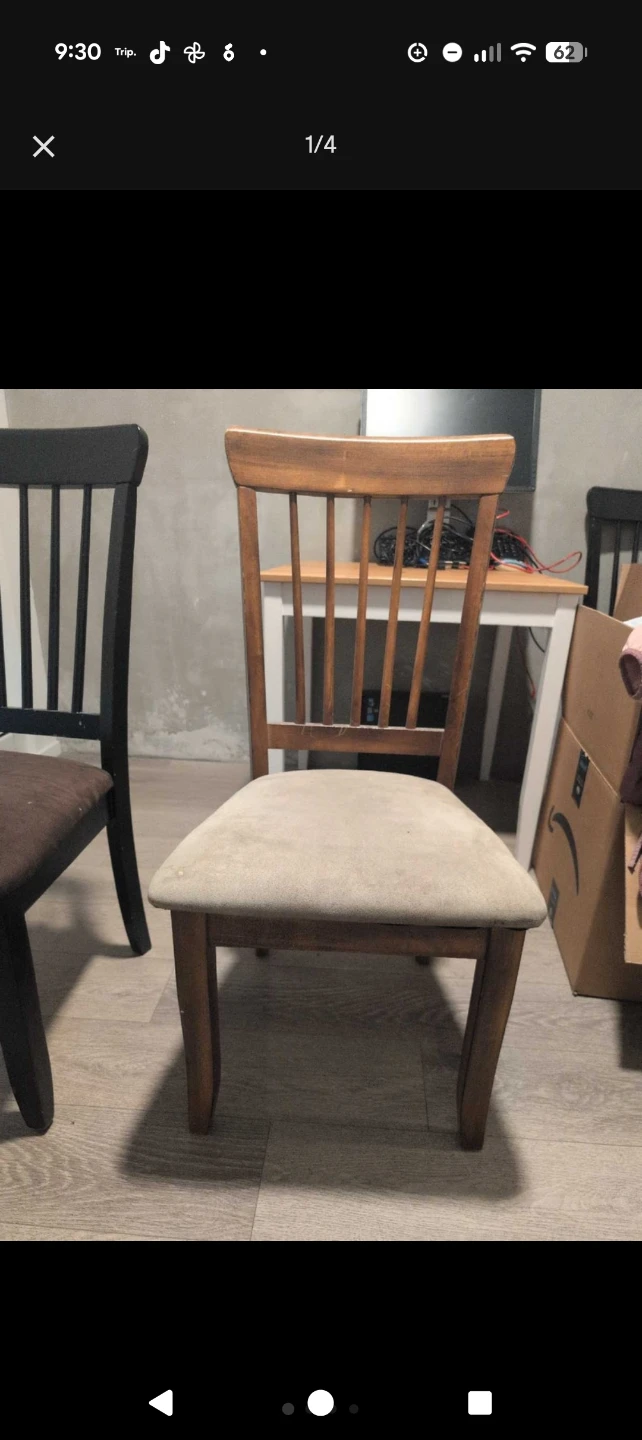 4 dinning table chairs - photo 2