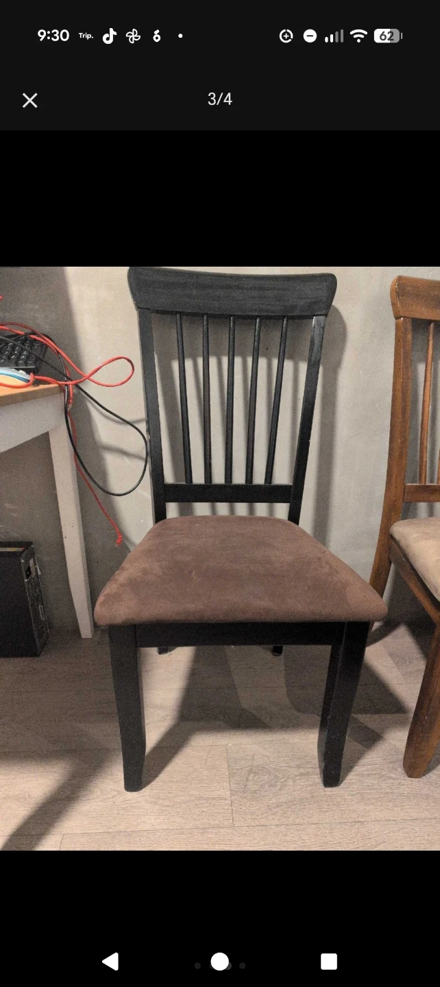 4 dinning table chairs - photo 3