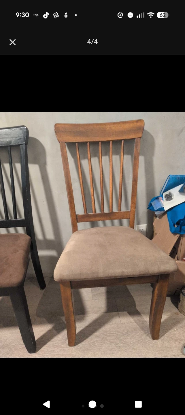 4 dinning table chairs - photo 4