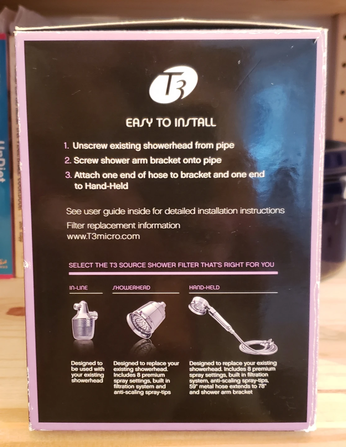 T3 Source Hand-Held Shower Filter System - photo 5