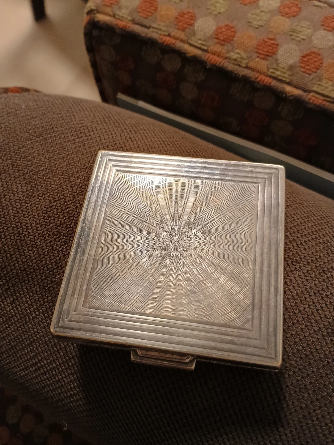 Vintage Silver Tone Compact Powder Case - photo 2