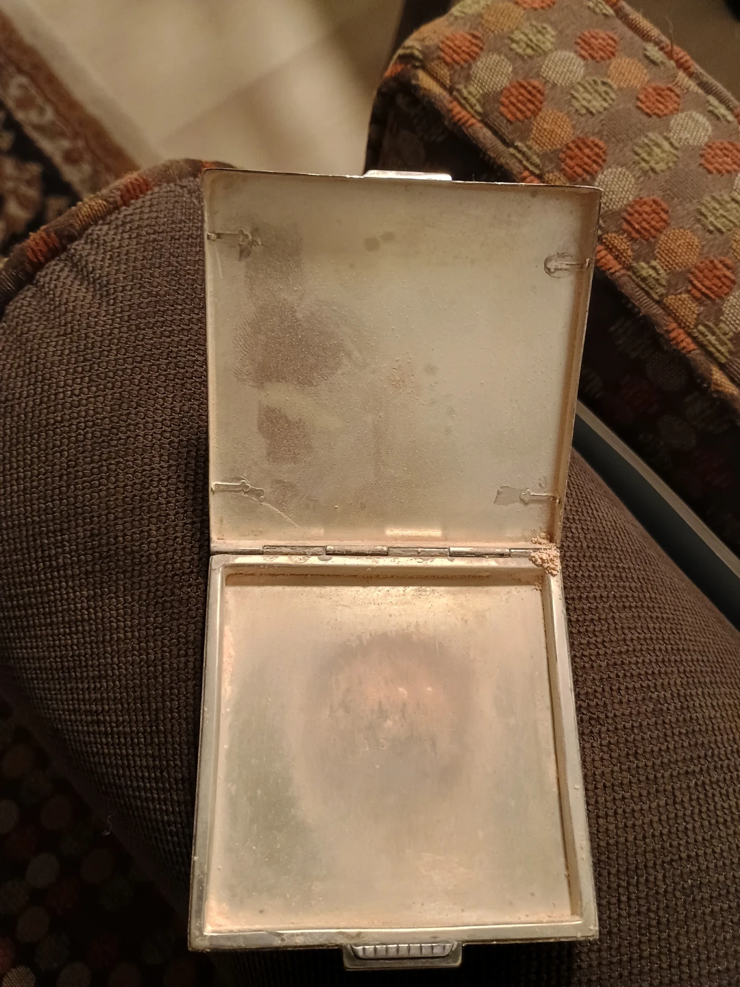 Vintage Silver Tone Compact Powder Case - photo 3