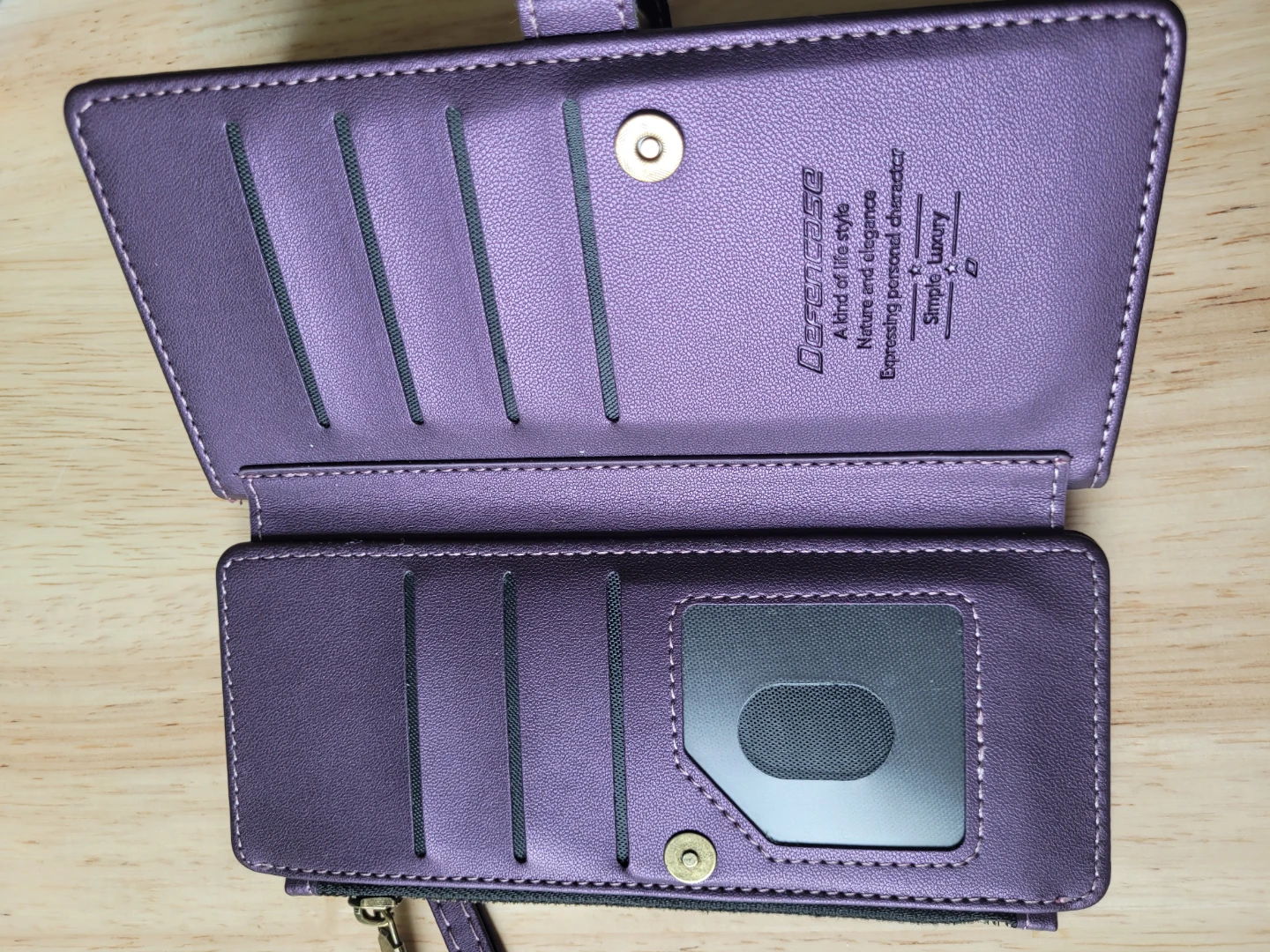 Purple Wallet Phone Case for Samsung A16 - photo 3