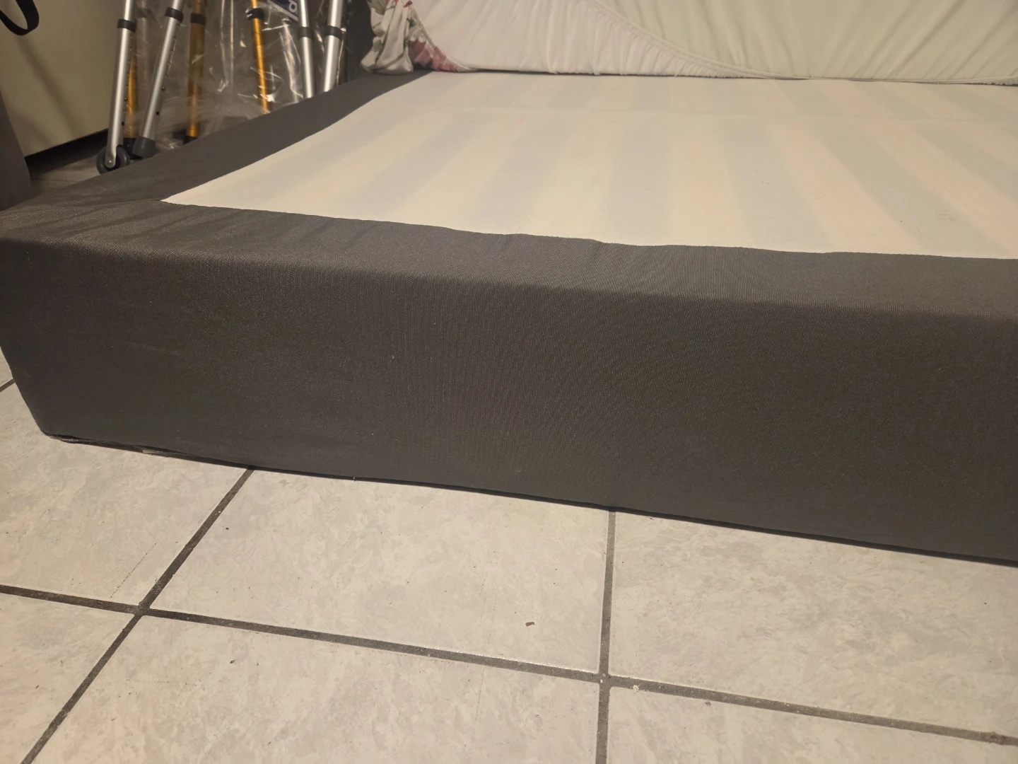 Grey Upholstered Box Spring - photo 2