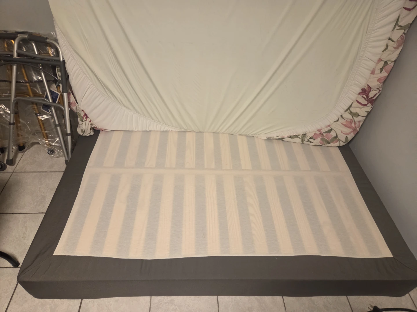 Grey Upholstered Box Spring - photo 4