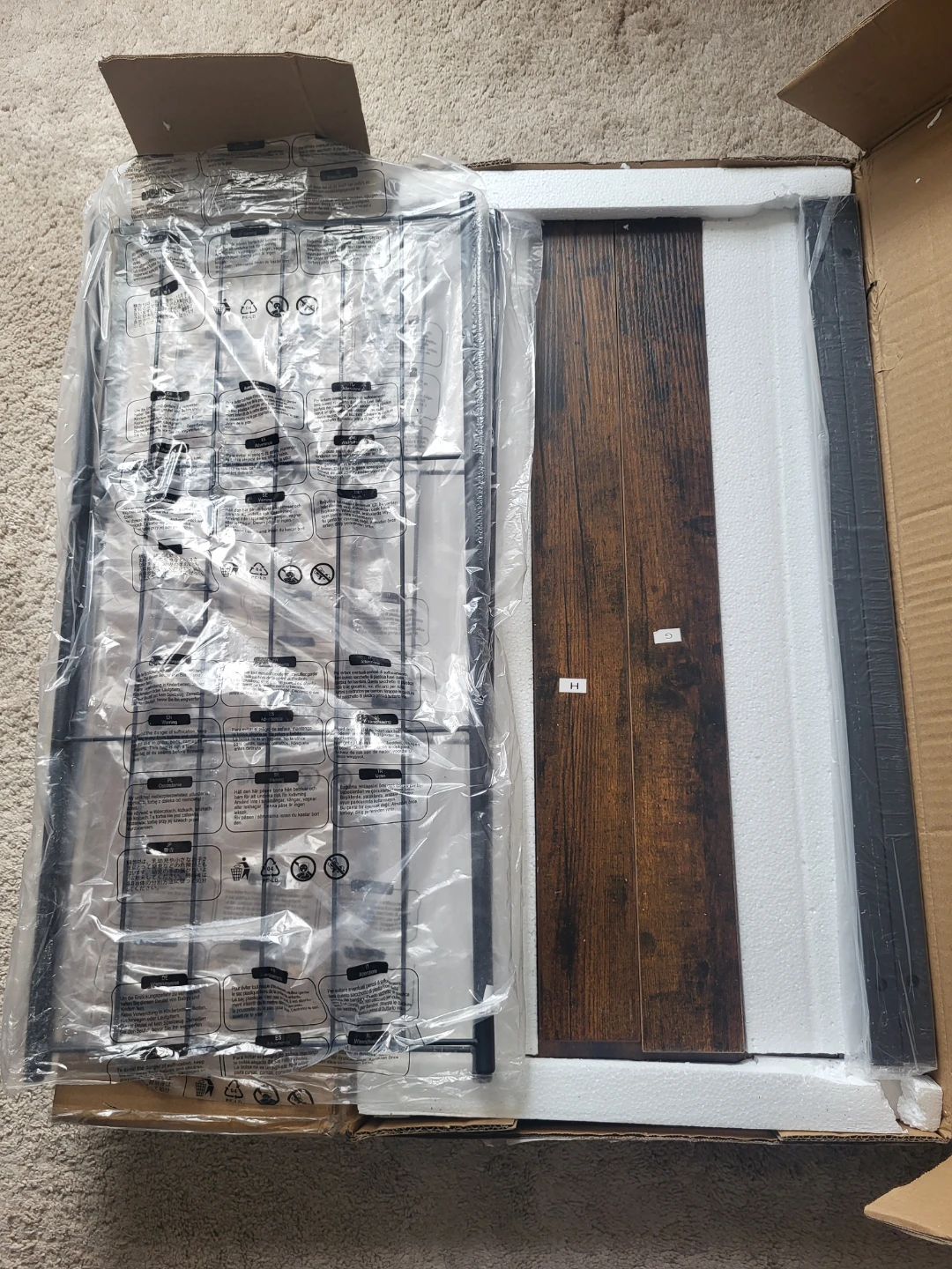 Entryway coat shoe bench (New in box) - photo 3
