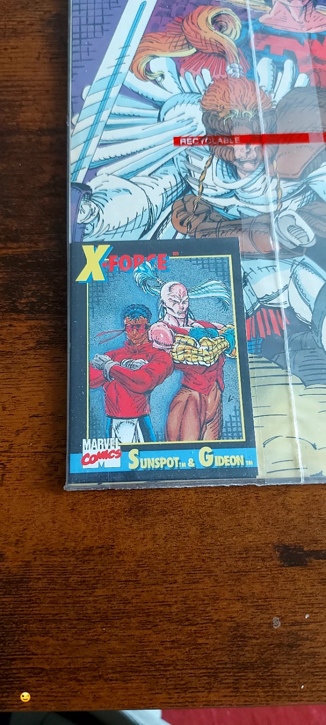 X-Force Comic Issue #1 with Free Sunspot & Gideon trading card. - photo 2