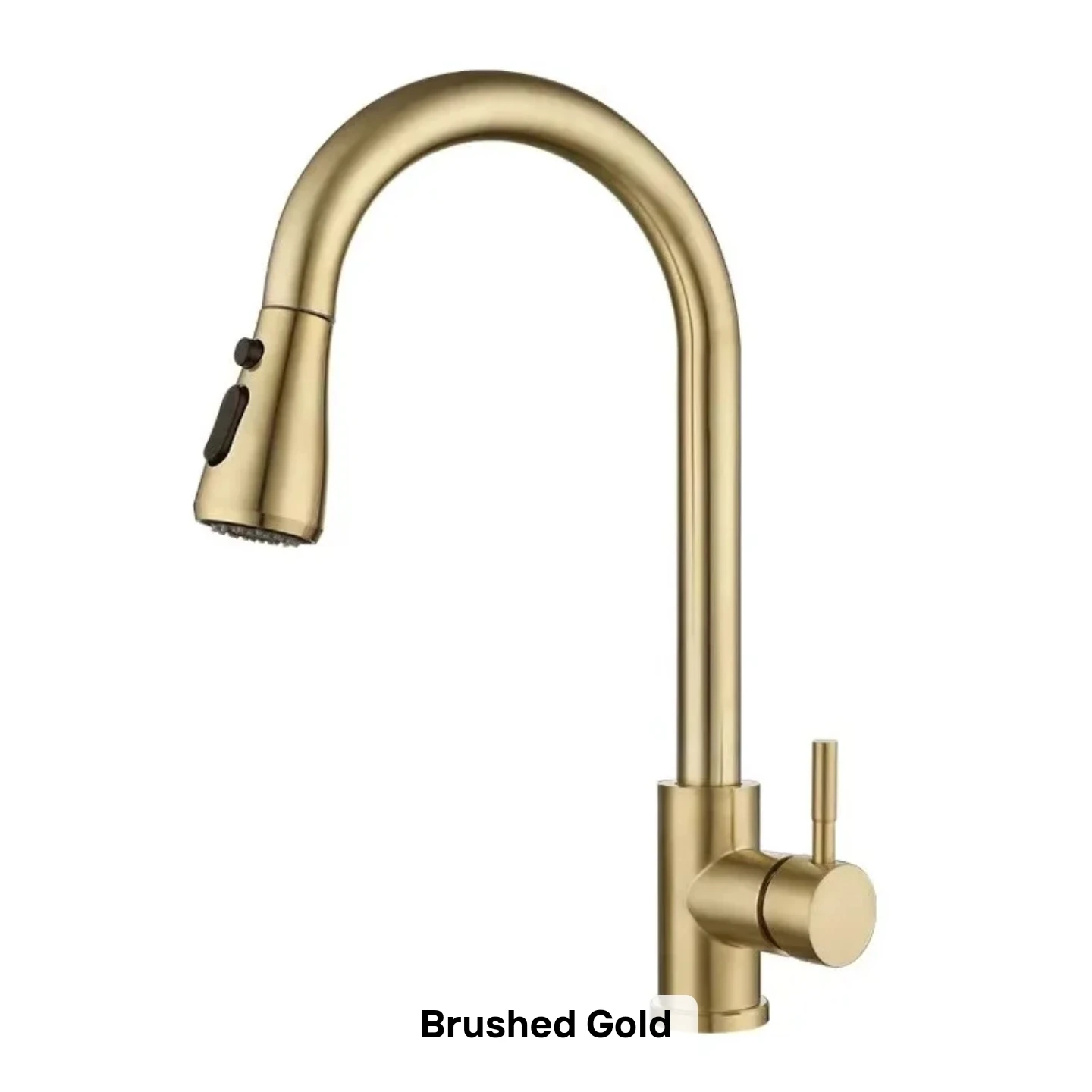 Brushed Gold Pull-Down Kitchen Faucet - photo 2