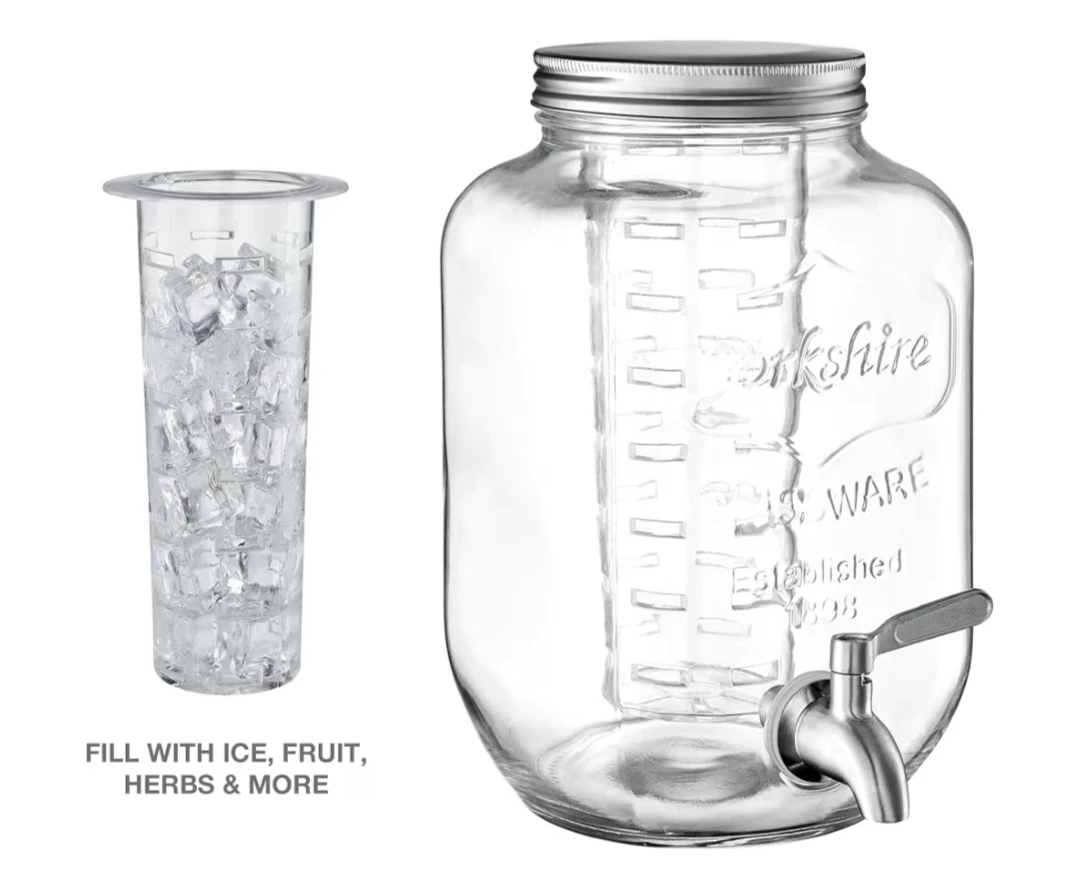 Finedine Glass Beverage Dispenser with Ice Infuser - photo 3