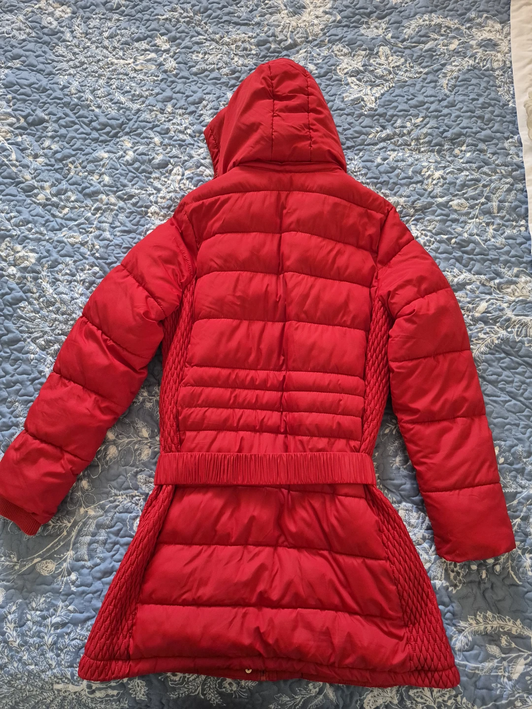 Red Puffer Coat with Hood - photo 3