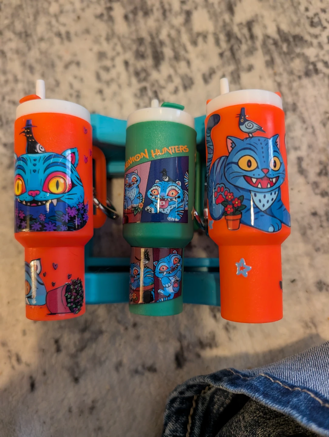 Mini tumbler keychains