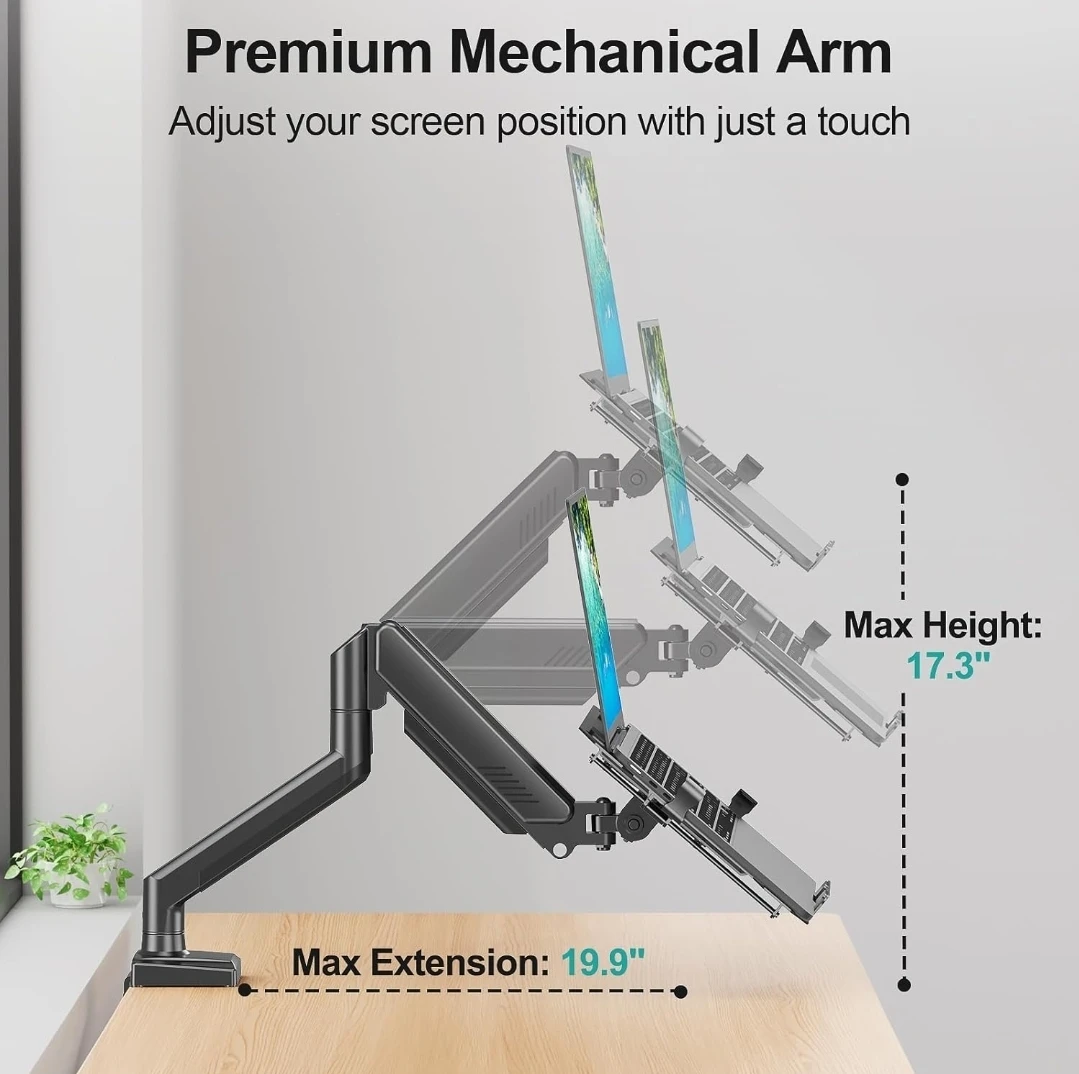 MOUNT PRO 2-in-1 Monitor and Laptop Arm Mount - photo 5