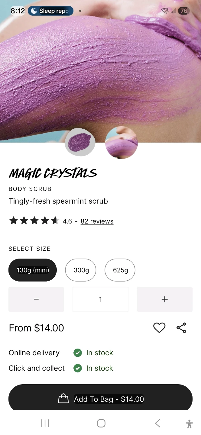 LUSH Magic Crystals Body Scrub - 130g