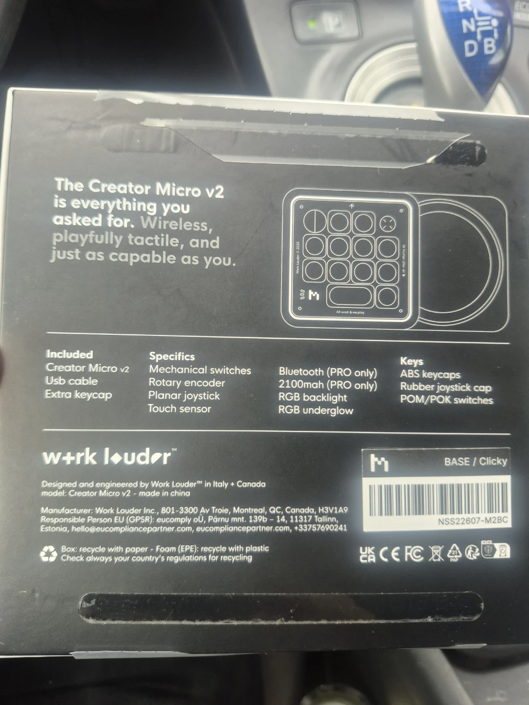 Work Louder Creator Micro v2 Wireless Macro Pad - photo 3