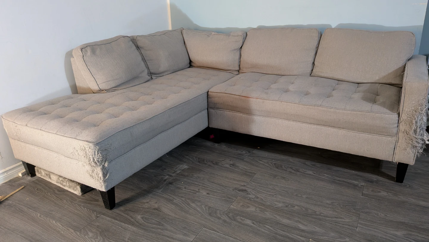Corner L sofa
