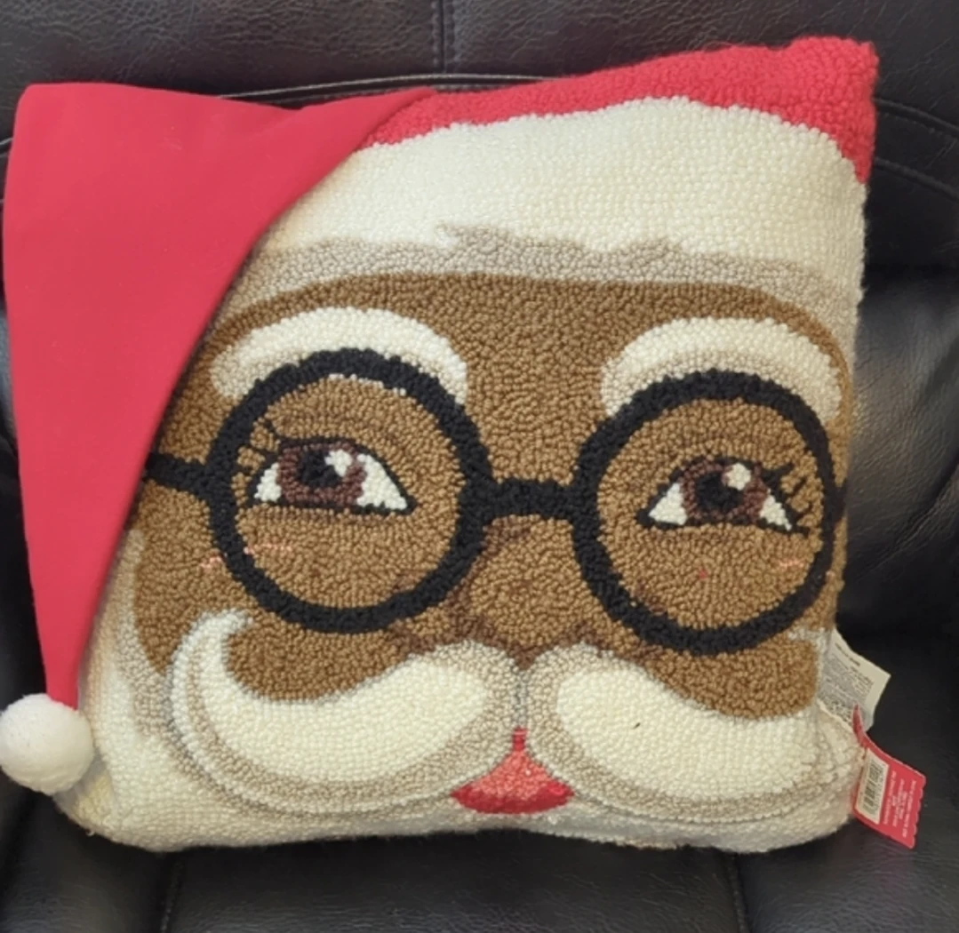 Santa Throw Pillow new with tags