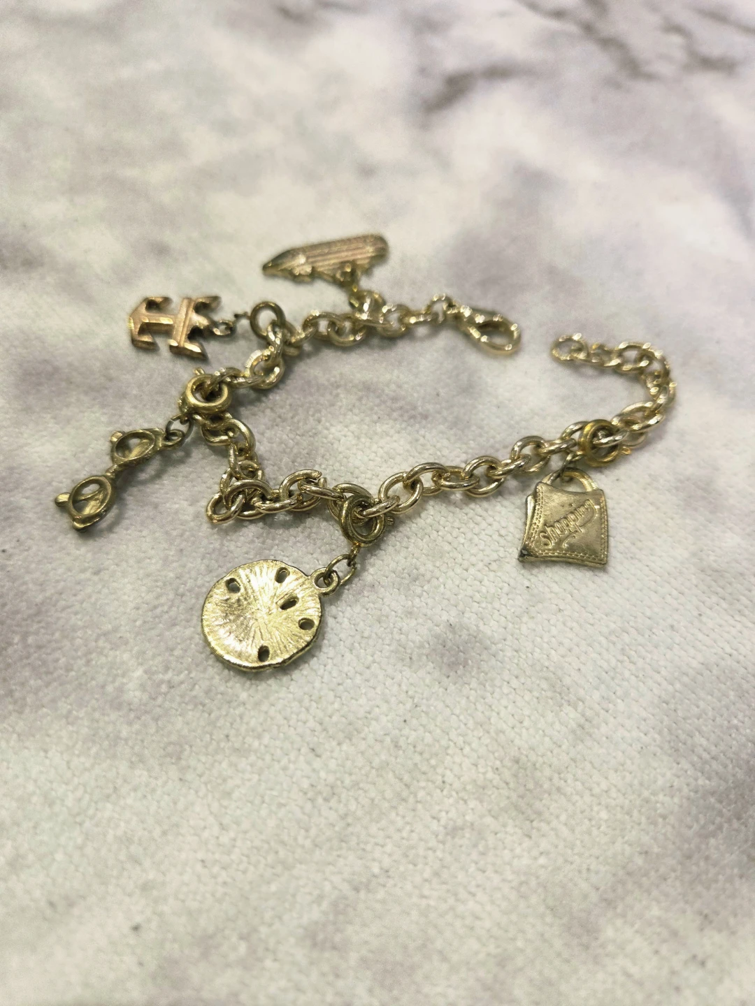FREE golden charm bracelet