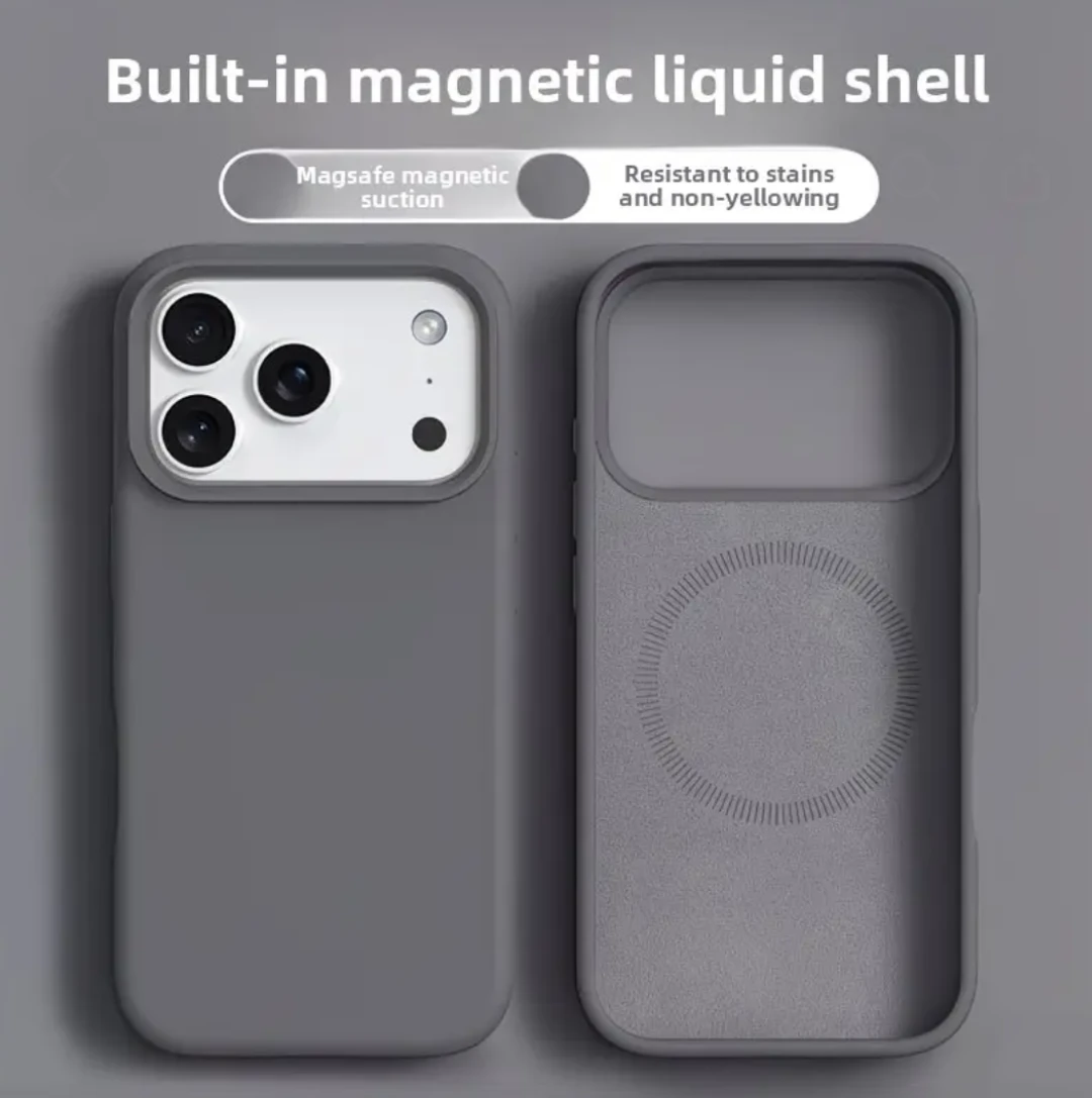 IPhone 17 Pro Grey Silicone Case MagSafe - photo 5