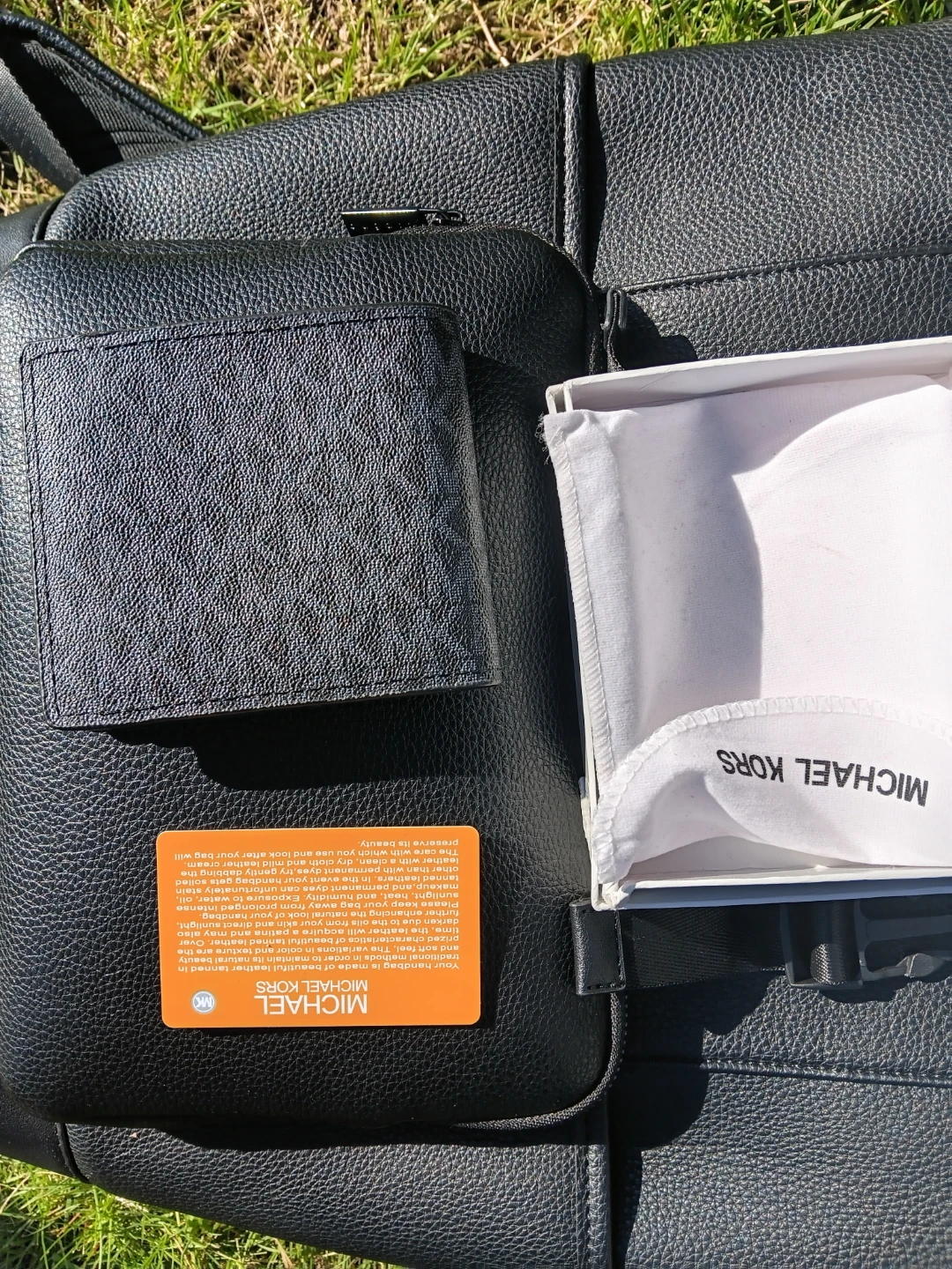 Michael Kors Black Leather Bifold Wallet