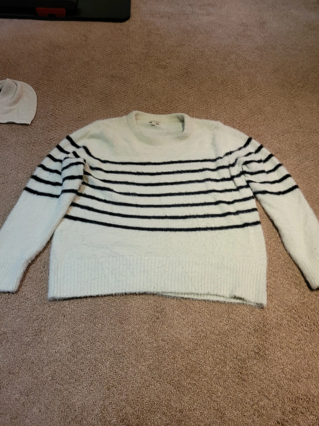 Bleu Gray Striped Sweater