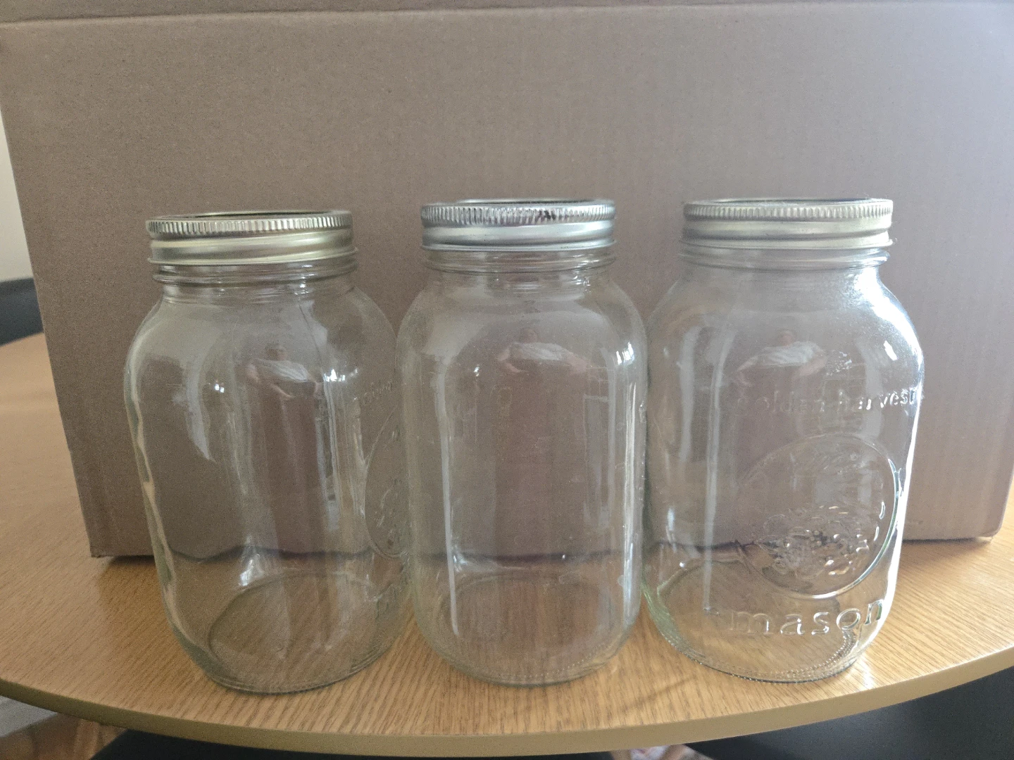 Golden Harvest Mason Jars (3 Pack)