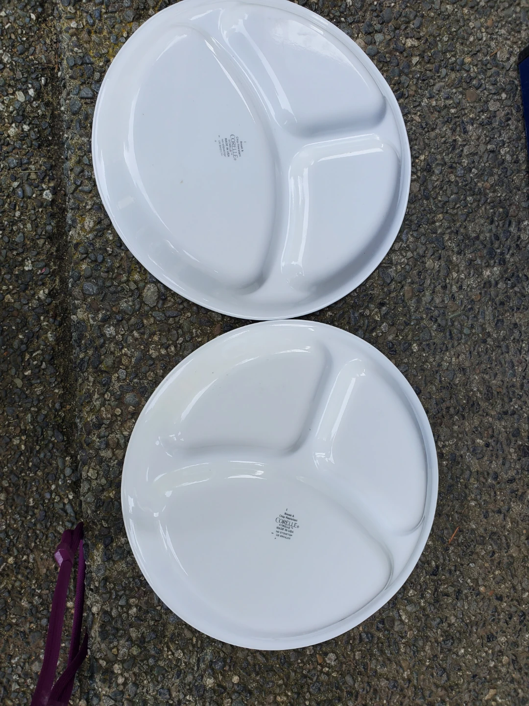 Corelle Vitrelle Divided Plates - Set of 2