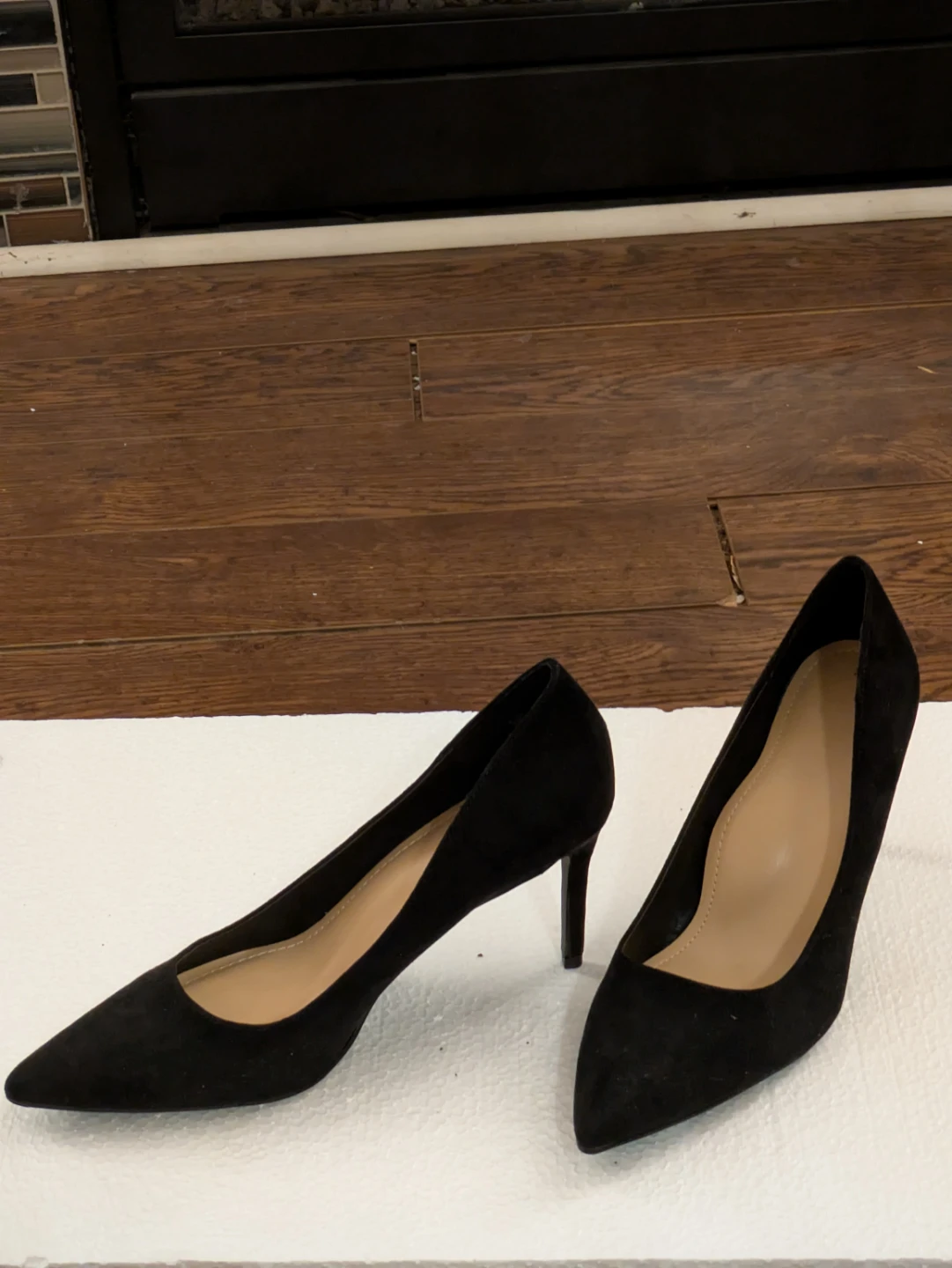 Black Suede Stiletto Heels - photo 2
