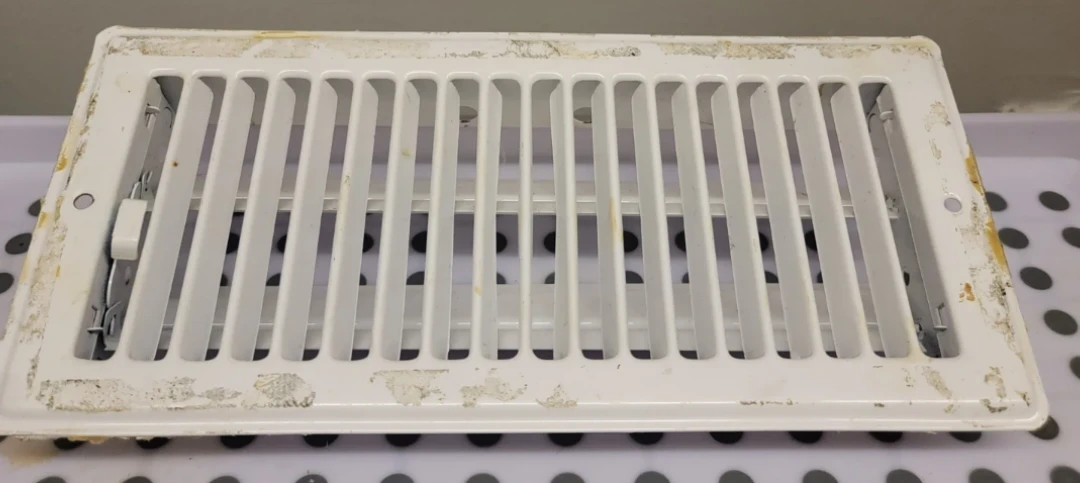 White Floor Vent Cover
